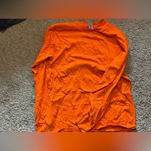 ORANGE GILDAN LONG SLEEVE